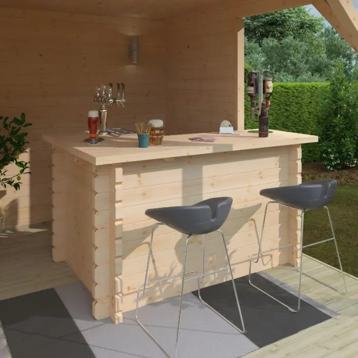 Broadfield L-shaped cabin bar 6x4