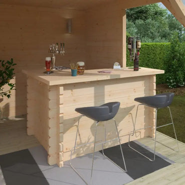 Broadfield L-shaped cabin bar 6x4