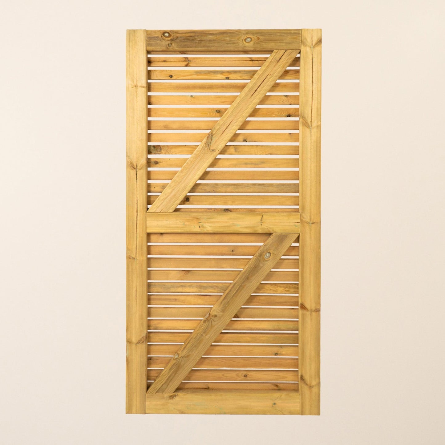 Redwood Slatted Gate Single