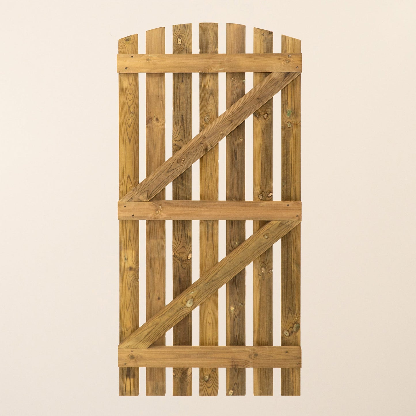 Premium Curved Top Picket Gate (1.8m High)