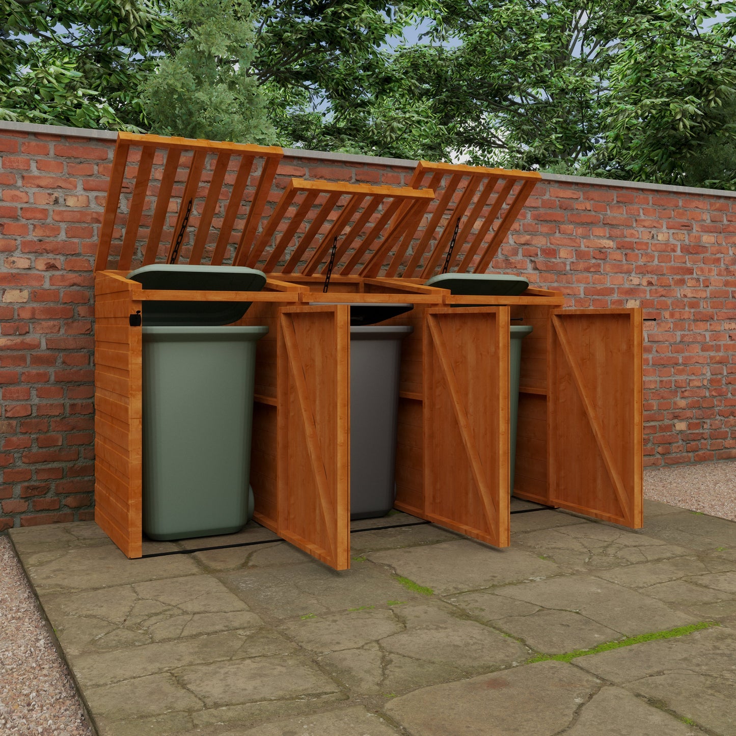 Broadfield Express Timber Bin Store - 3 sizes