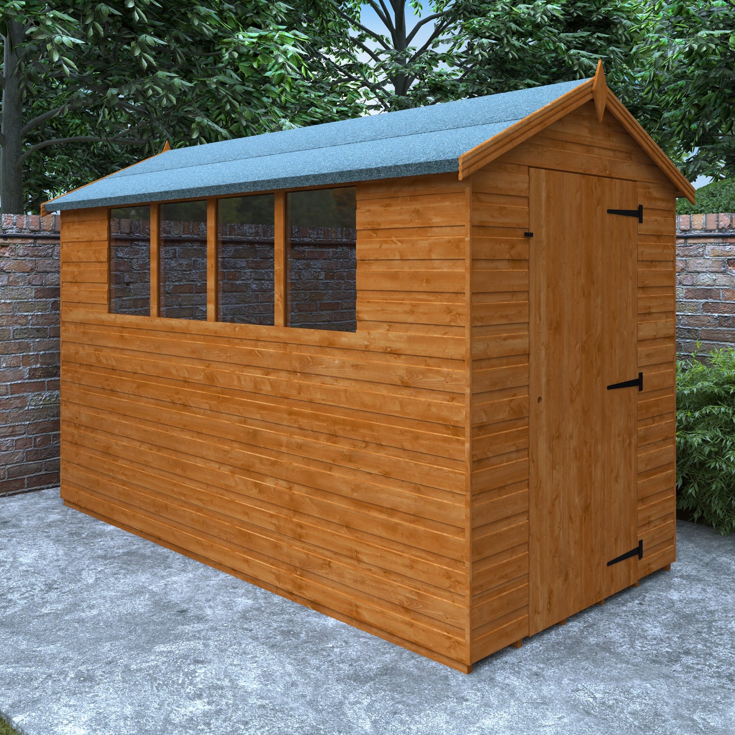 Broadfield Super Apex shiplap Wooden shed