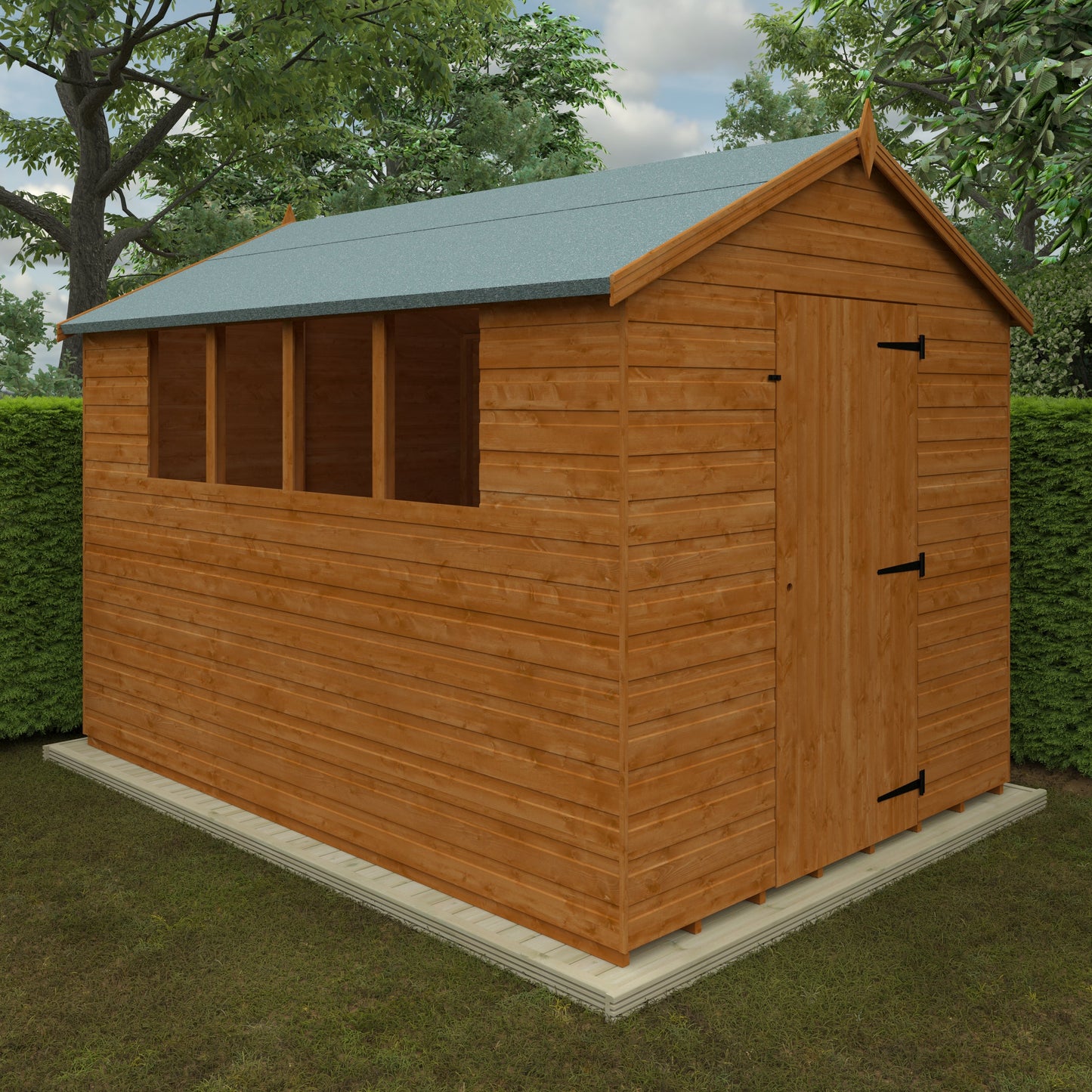 Broadfield Super Apex shiplap Wooden shed