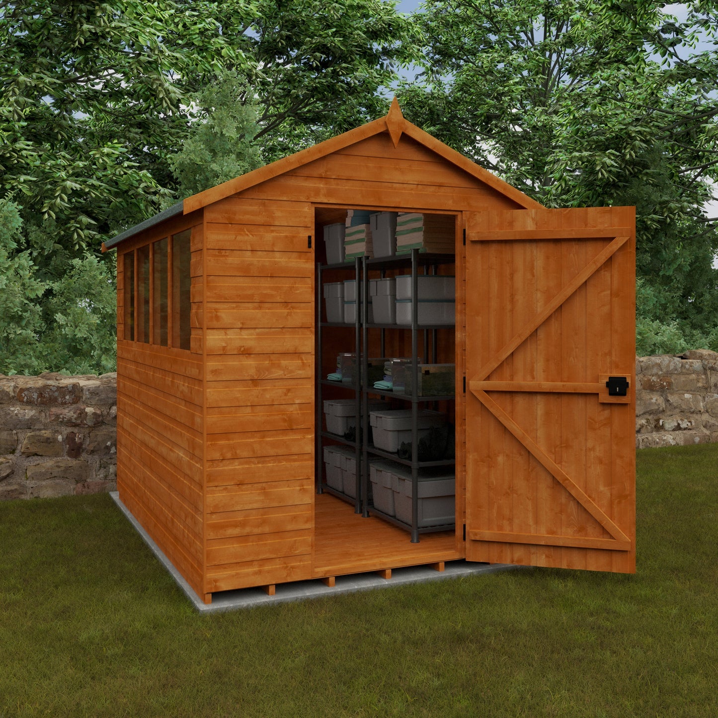 Broadfield Super Apex shiplap Wooden shed