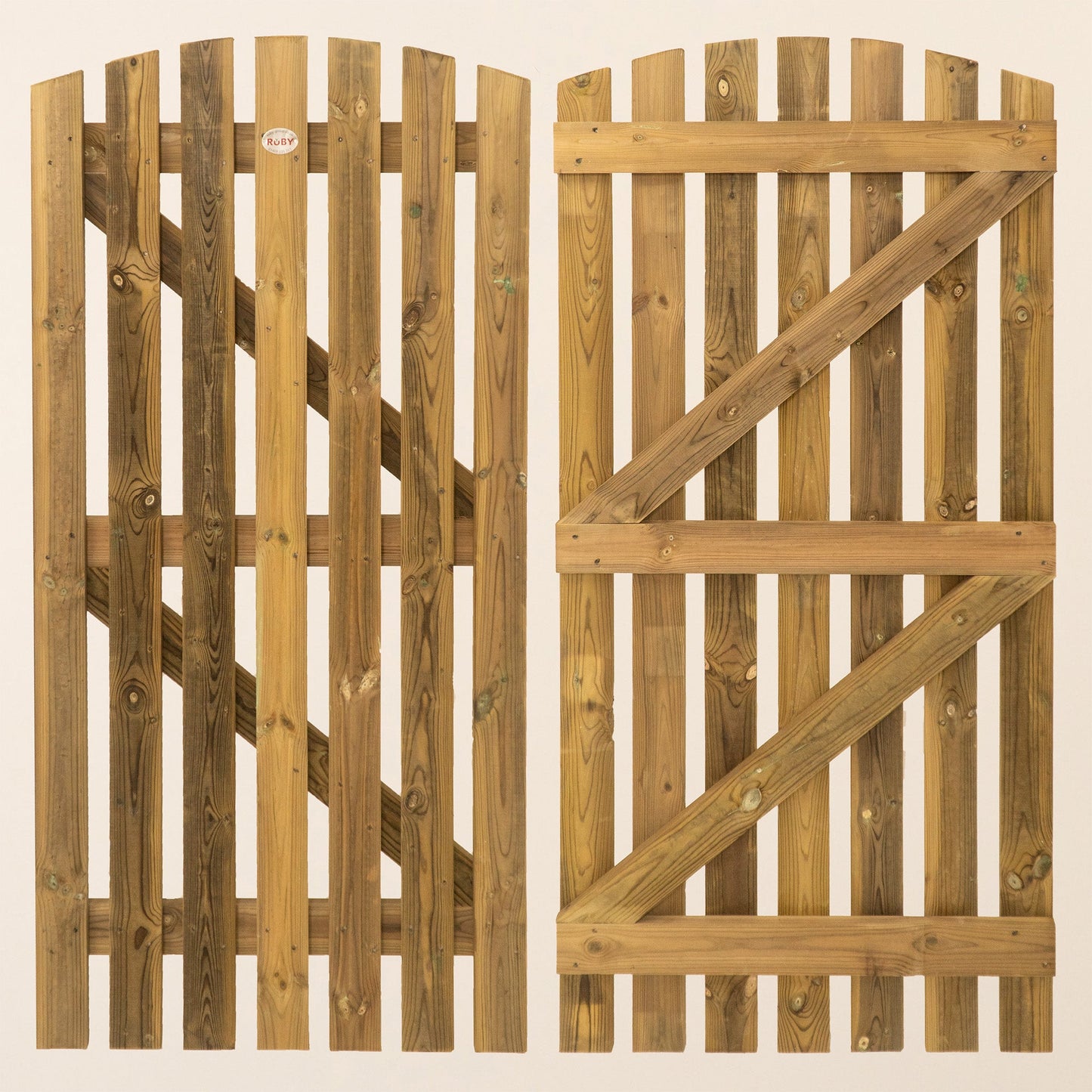 Premium Curved Top Picket Gate (1.8m High)