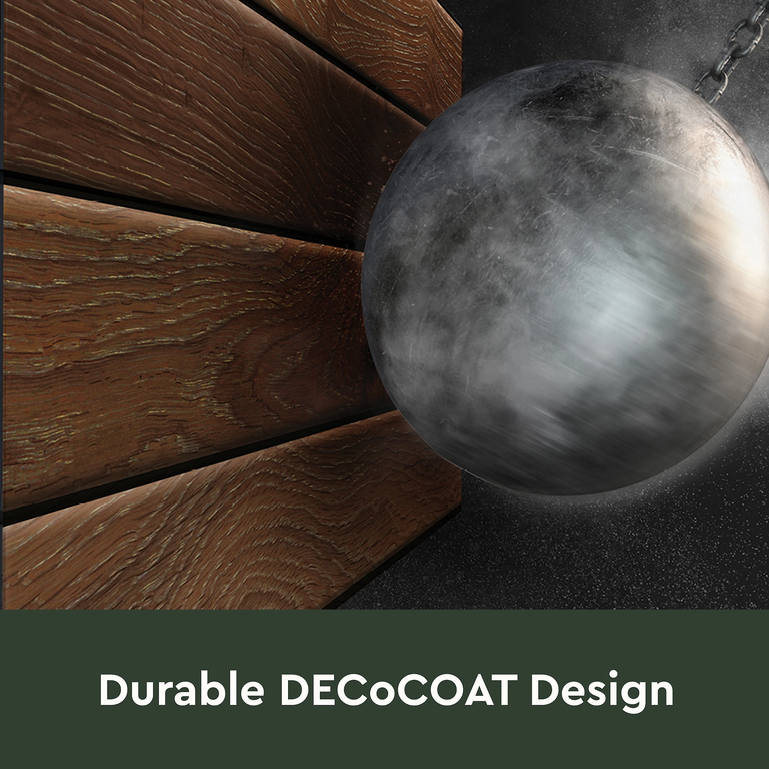 Keter Signature Decocoat Walnut 2020L Pent Garden storage 6×3 ft 1325mm 1905mm - Image 4