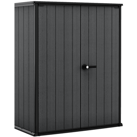 Keter 4’x2′ Cortina Alto Heavy Duty Vertical Plastic Garden Shed with Shelves